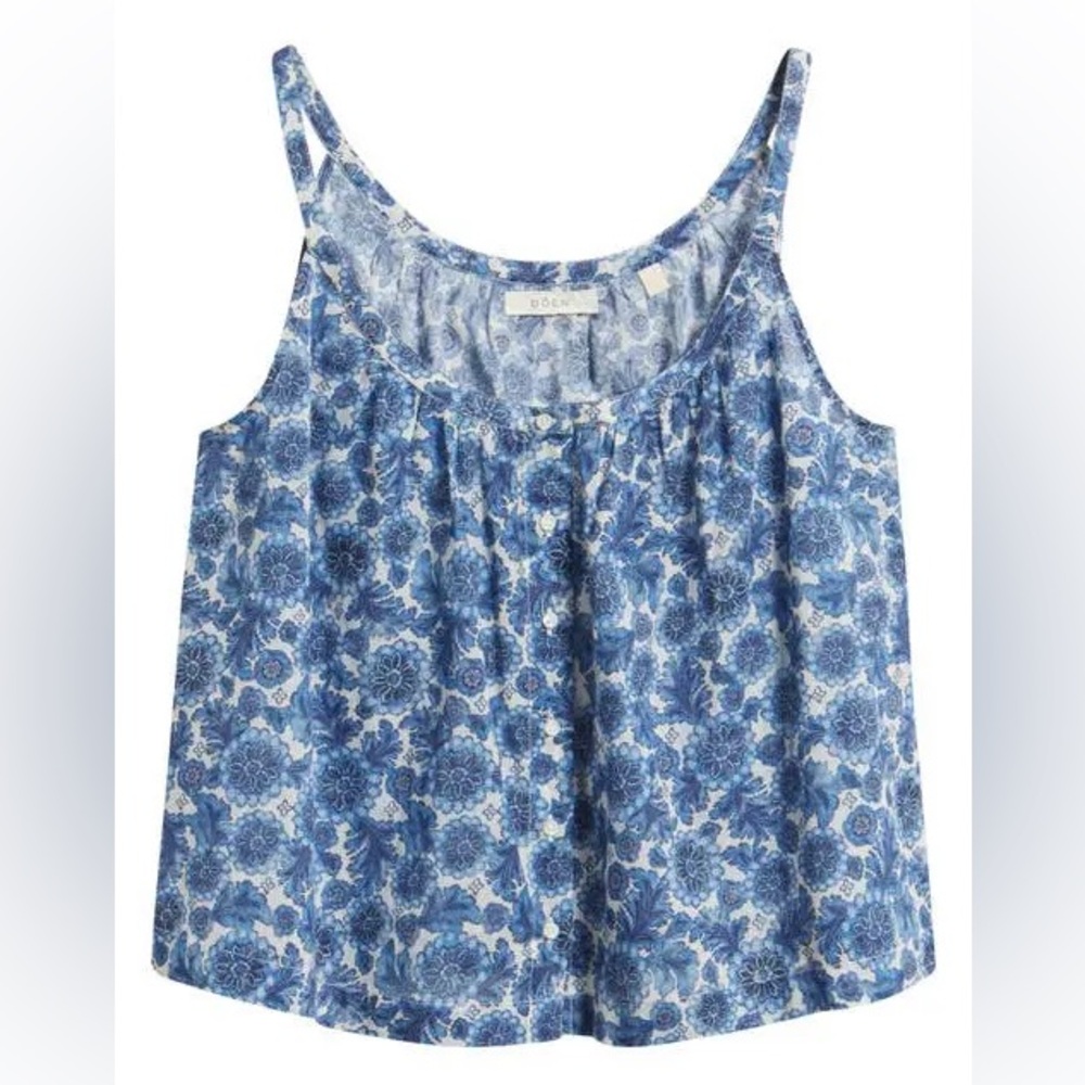 Dôen Nalina Top in Bleu Soleil Fleurit - Picture 5 of 6